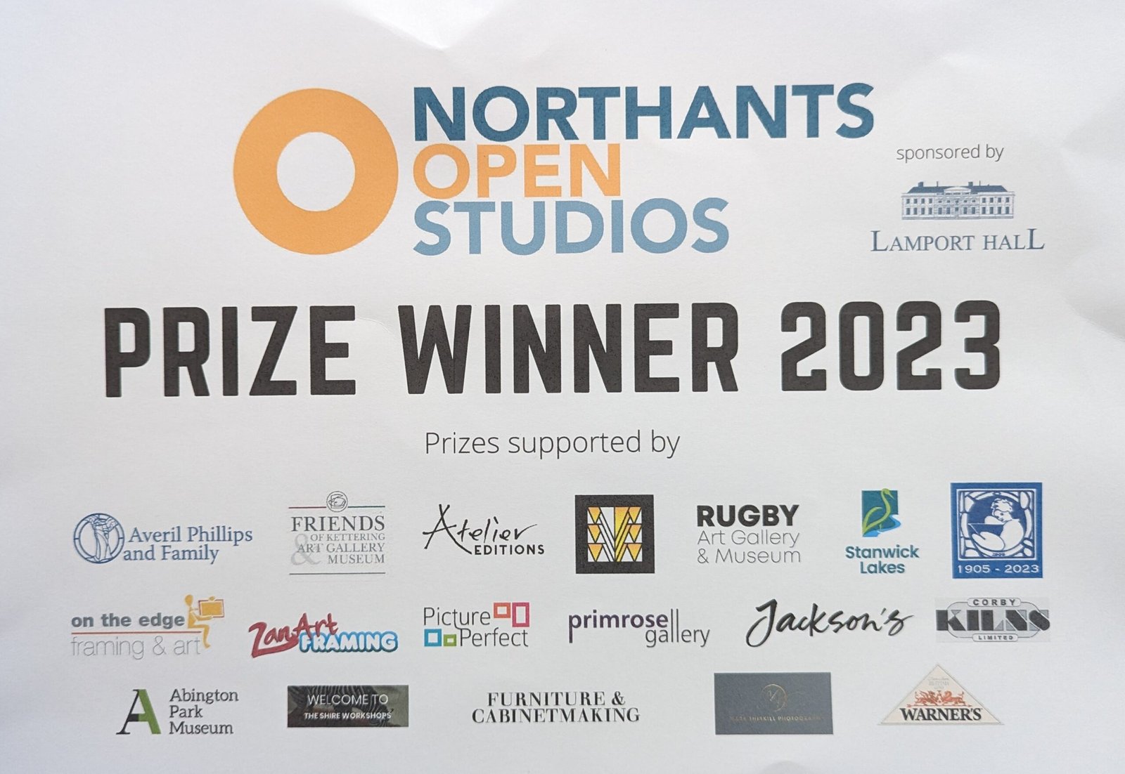 Northampton Open Studios Prize Winner 2023
