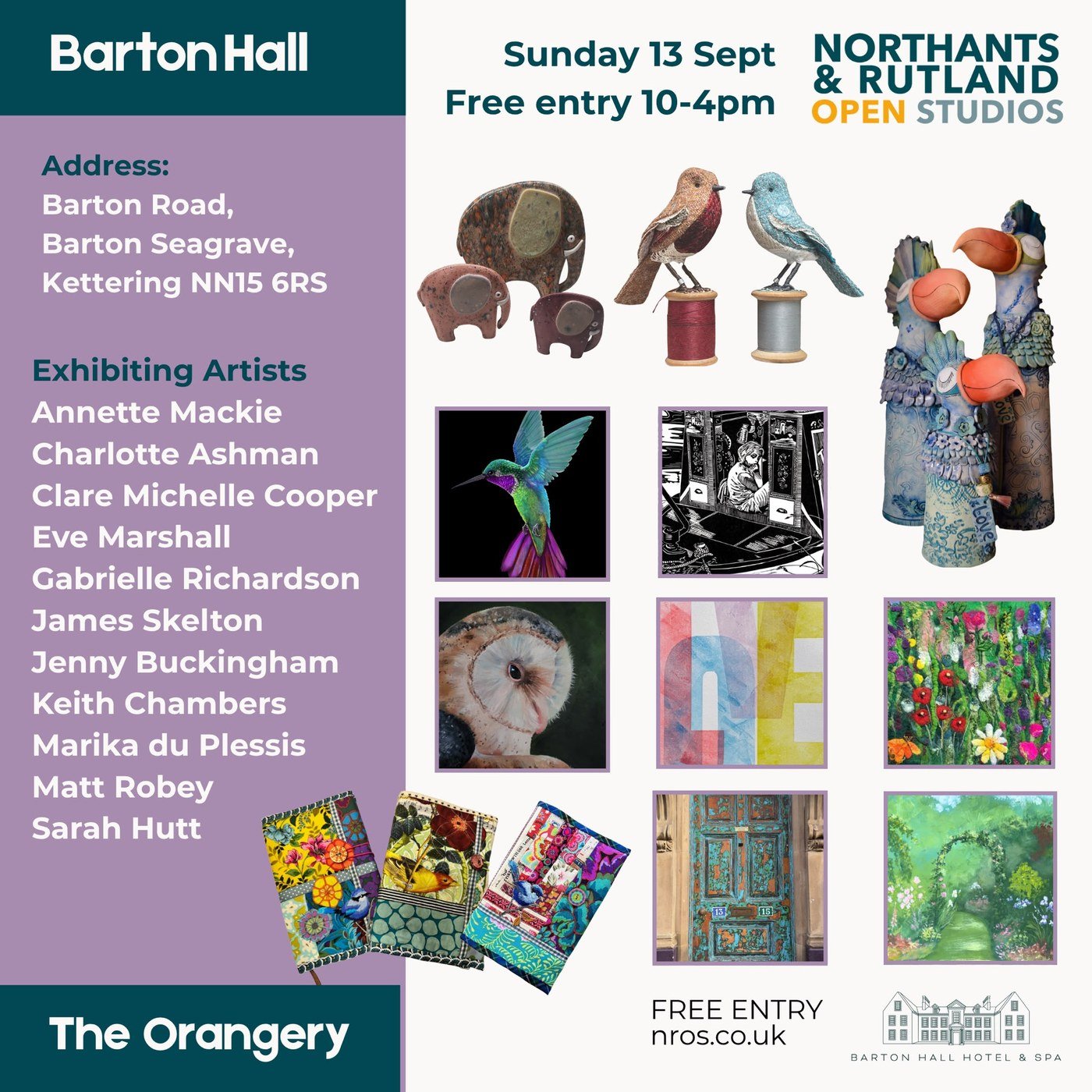 Barton Hall — The Orangery, NROS group exhibition
